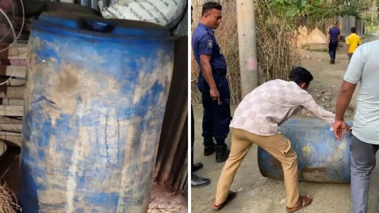 বিএনপি নেতার গোয়ালঘরে মিললো ড্রামভর্তি পেট্রোল